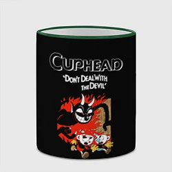 Кружка 3D Cuphead: Hell Devil, цвет: 3D-зеленый кант — фото 2