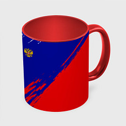 Кружка 3D RUSSIA SPORT, цвет: 3D-белый + красный