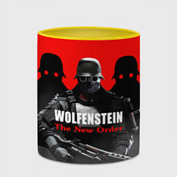 Кружка 3D Wolfenstein: The New Order, цвет: 3D-белый + желтый — фото 2