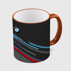 Кружка 3D BMW BRAND COLOR, цвет: 3D-оранжевый кант