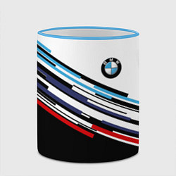 Кружка 3D BMW BRAND COLOR БМВ, цвет: 3D-небесно-голубой кант — фото 2