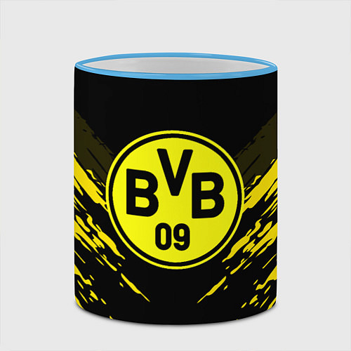 Кружка цветная Borussia FC: Sport Fashion / 3D-Небесно-голубой кант – фото 2