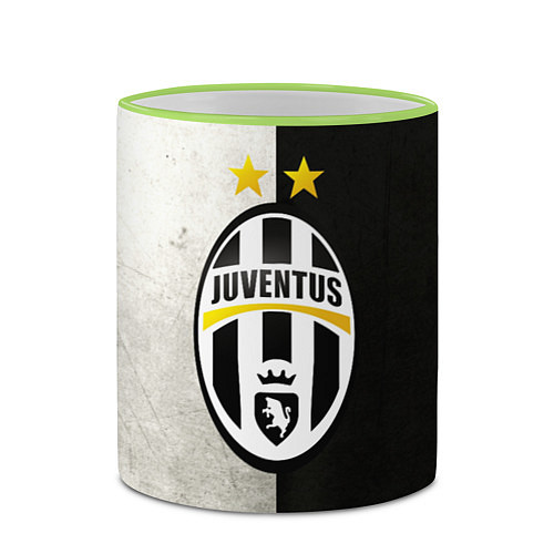 Кружка цветная FC Juventus W&B / 3D-Светло-зеленый кант – фото 2