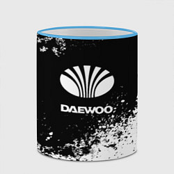 Кружка 3D Daewoo: Black Spray, цвет: 3D-небесно-голубой кант — фото 2