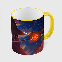 Кружка 3D KonoSuba, цвет: 3D-желтый кант