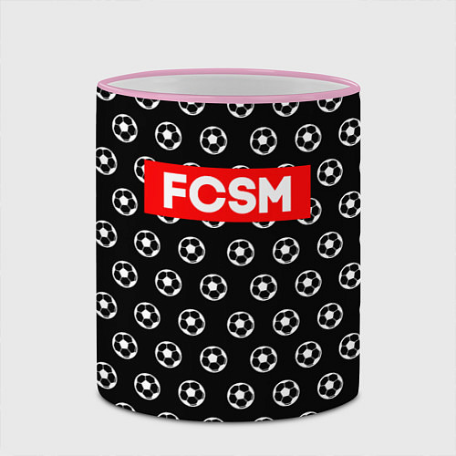 Кружка цветная FCSM Supreme / 3D-Розовый кант – фото 2