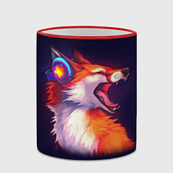 Кружка 3D Disco Fox, цвет: 3D-красный кант — фото 2