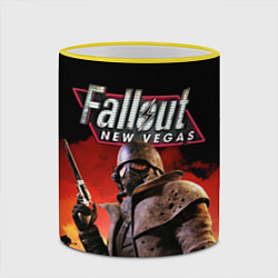 Кружка 3D Fallout: New Vegas, цвет: 3D-желтый кант — фото 2