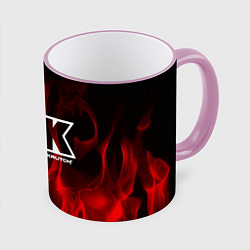 Кружка 3D Thousand Foot Krutch: Red Flame, цвет: 3D-розовый кант