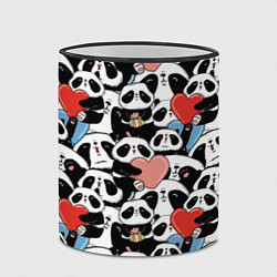 Кружка 3D Funny Pandas, цвет: 3D-черный кант — фото 2