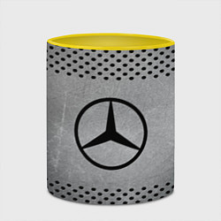 Кружка 3D Mercedes-Benz: Hardened Steel, цвет: 3D-белый + желтый — фото 2