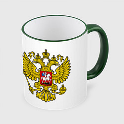 Кружка 3D Russian Patriot, цвет: 3D-зеленый кант
