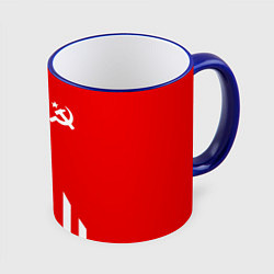 Кружка 3D USSR: Red Sport, цвет: 3D-синий кант