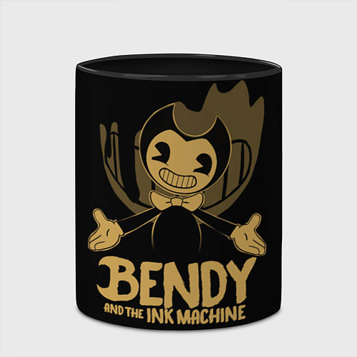 Кружка цветная Bendy And the ink machine / 3D-Белый + черный – фото 2