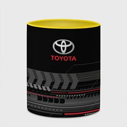 Кружка 3D Toyota TRD, цвет: 3D-белый + желтый — фото 2