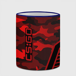 Кружка 3D CS:GO Red Camo, цвет: 3D-синий кант — фото 2