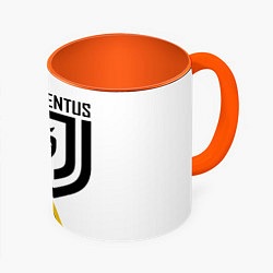 Кружка 3D FC Juventus: Football Point, цвет: 3D-белый + оранжевый