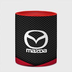 Кружка 3D Mazda: Grey Carbon, цвет: 3D-белый + красный — фото 2