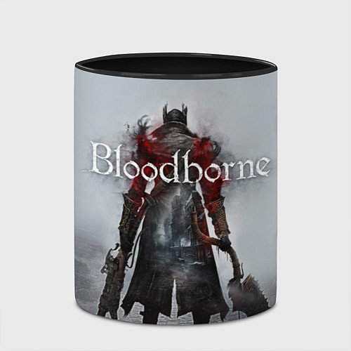 Кружка цветная Bloodborne: Hell Knight / 3D-Белый + черный – фото 2