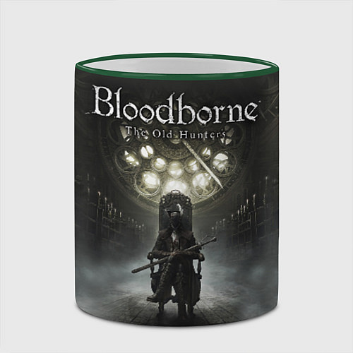 Кружка цветная Bloodborne: Shrine / 3D-Зеленый кант – фото 2