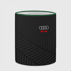 Кружка 3D Audi: Grey Collection, цвет: 3D-зеленый кант — фото 2