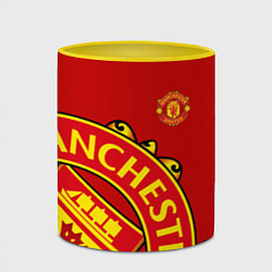 Кружка 3D FC Man United: Red Exclusive, цвет: 3D-белый + желтый — фото 2