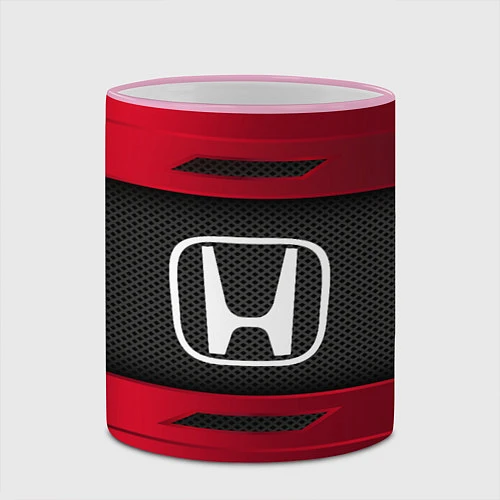 Кружка цветная Honda Sport / 3D-Розовый кант – фото 2