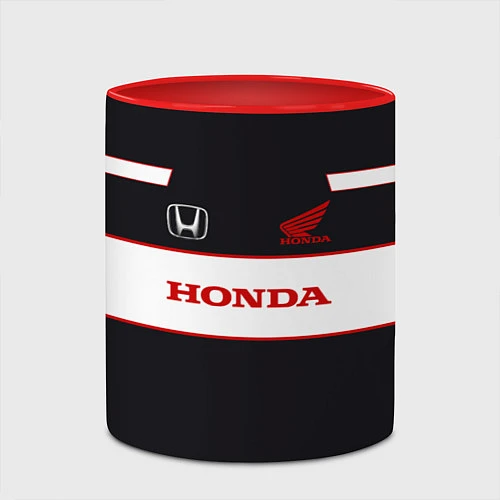 Кружка цветная Honda Sport / 3D-Белый + красный – фото 2