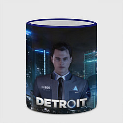 Кружка 3D Detroit: Connor, цвет: 3D-синий кант — фото 2