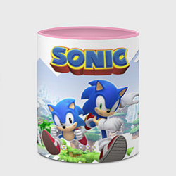 Кружка 3D Sonic Stories, цвет: 3D-белый + розовый — фото 2