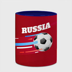 Кружка 3D Russia Football, цвет: 3D-белый + синий — фото 2
