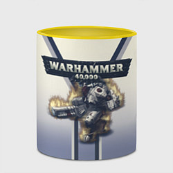 Кружка 3D Warhammer 40000: Tau Empire, цвет: 3D-белый + желтый — фото 2