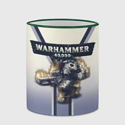 Кружка 3D Warhammer 40000: Tau Empire, цвет: 3D-зеленый кант — фото 2