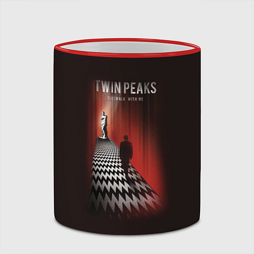 Кружка цветная Twin Peaks: Firewalk with me / 3D-Красный кант – фото 2