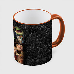 Кружка 3D How to Train Your Dragon, цвет: 3D-оранжевый кант