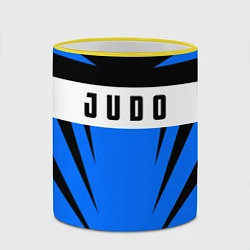 Кружка 3D Judo Fighter, цвет: 3D-желтый кант — фото 2