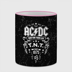 Кружка 3D AC/DC: Run For Your Life, цвет: 3D-розовый кант — фото 2