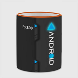 Кружка 3D RK800 Android, цвет: 3D-оранжевый кант — фото 2