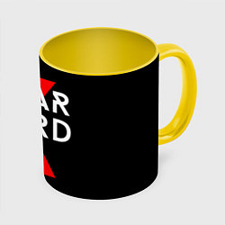 Кружка 3D Scarlxrd Logo, цвет: 3D-белый + желтый