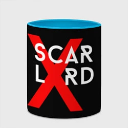 Кружка 3D Scarlxrd Logo, цвет: 3D-белый + небесно-голубой — фото 2