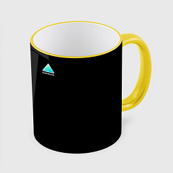 Кружка 3D RK800 Android Black, цвет: 3D-желтый кант