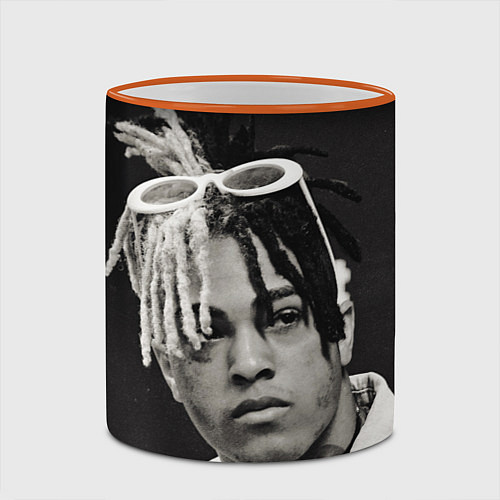 Кружка цветная XXXTentacion / 3D-Оранжевый кант – фото 2
