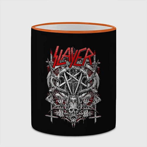 Кружка цветная Slayer: Hell Goat / 3D-Оранжевый кант – фото 2
