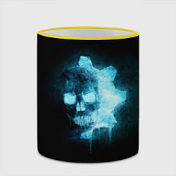 Кружка 3D Gears of War: Death Shadow, цвет: 3D-желтый кант — фото 2