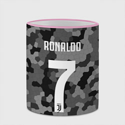 Кружка 3D Ronaldo 7: Camo Sport, цвет: 3D-розовый кант — фото 2