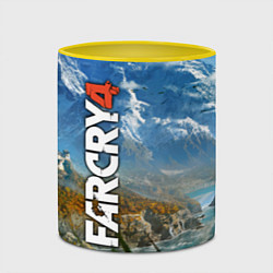 Кружка 3D Far Cry 4: Ice Mountains, цвет: 3D-белый + желтый — фото 2