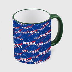 Кружка цветная NASA: Logo Pattern