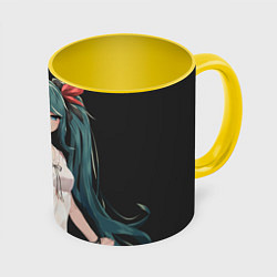 Кружка цветная Hatsune Miku