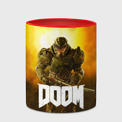 Кружка 3D DOOM: Soldier, цвет: 3D-белый + красный — фото 2