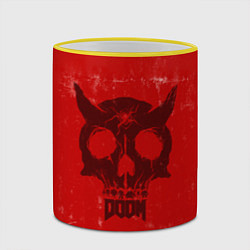 Кружка 3D DOOM: Devil Skull, цвет: 3D-желтый кант — фото 2